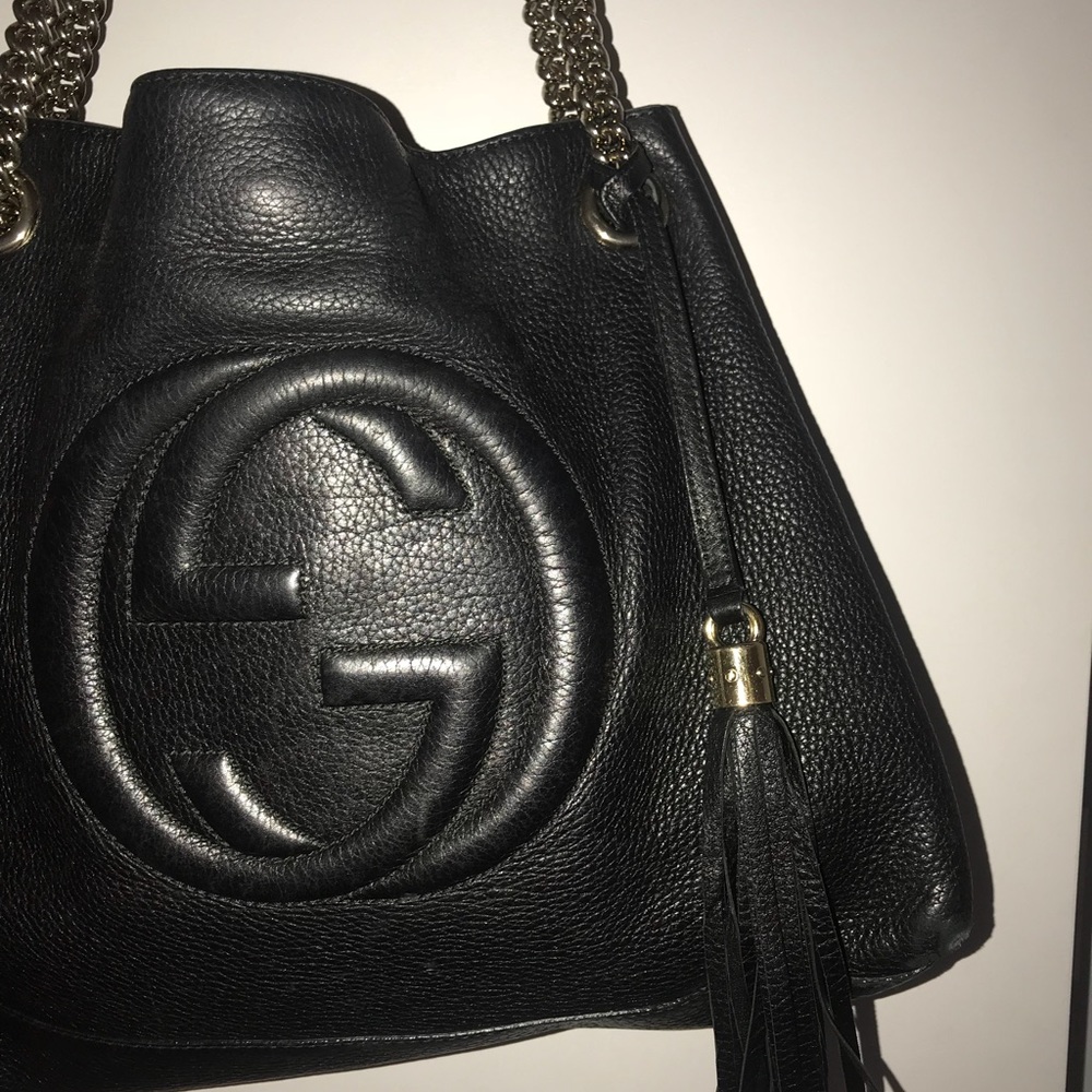 Gucci Soho Bag w/ Chain Strap, Pre-Owned Authentic